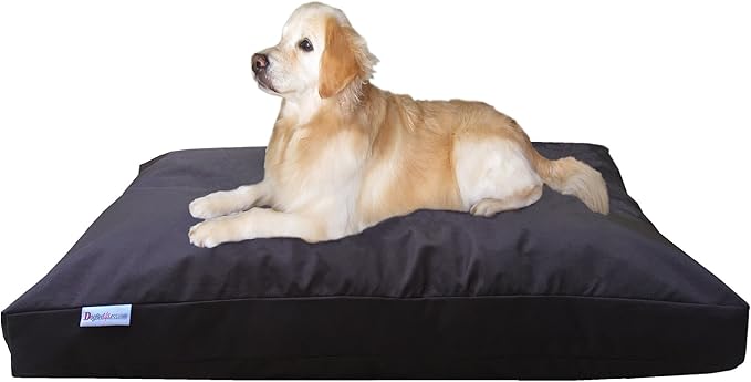 Dogbed4less Jumbo Orthopedic Extreme Comfort Memory Foam Dog Beds for Large Dog, Waterproof Lining and Machine Washable Durable Cover, 55X47 Pillow, Seal Brown