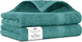 Villa Celestia 100% Cotton Hand Towel Set of 2, (16 x 28 inches) Sustainable, Soft, Highly Absorbent, Quick Drying, Combed Cotton Hand Towels Pack of 2 Ideal for Hotels, Spa, Bathroom, Dorm, Teal