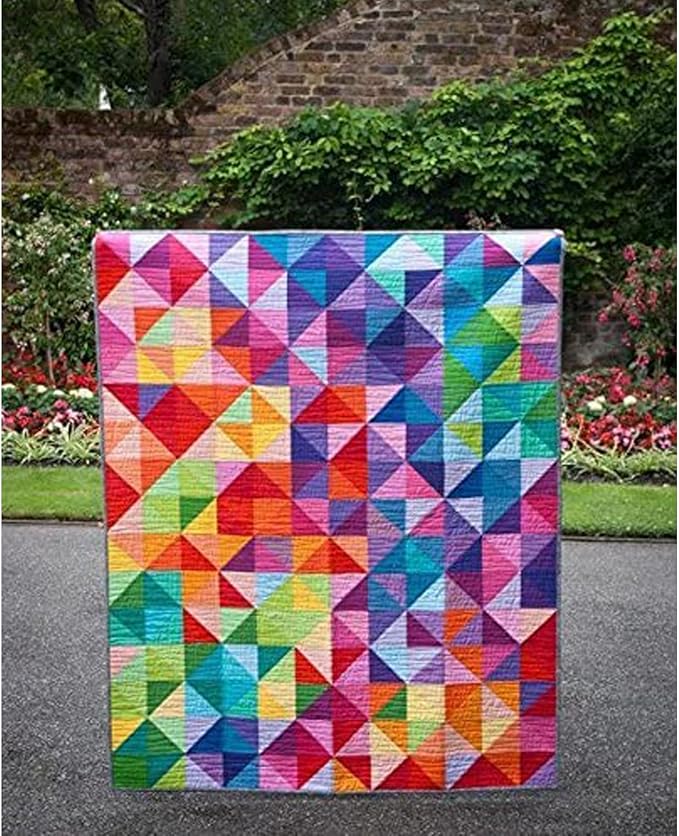 HANPATQUI 50PCS 8 x 8 inch Solid 100% Cotton Fat Quarters Fabric for Sewing and Quilting Bundles Precut Fabric Square for DIY Craft Patchwork