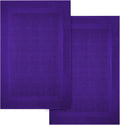 Infinitee Xclusives Premium Cotton Bath Mats for Bathroom – Pack of 2 | 34x22 Inches | Ultra Soft, Super Absorbent, Non-Slip, Machine Washable Mats (Profound Purple) [Not a Rug]