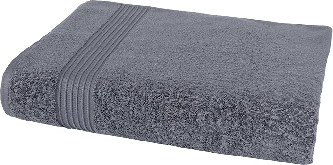Milara Turkish Luxurious Extra Large Cotton Bath Sheet | Premium Bath Sheet Towels Ultra-Soft, Highly Absorbent, Durable | Anthracite (Dark Gray) Plush Bath Sheets, (35x70 Inches)