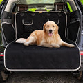Toozey Dog Car Seat Cover for SUV, Sedan & Van, Waterproof & Tear-Resistant Dog Seat Cover for Backseat with Side Walls, Non-Slip Backing & Bumper Guard, Black Large: 81.9"x54.3"