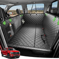 Zanch Heavy-Duty Dog Truck Seat Cover, Flat Solid Back Seat Extender for Multi Large Dogs, Hard-Base Supports 450 lb, Waterproof Hammock Protector, XL for Full-Size Crew Cab Trucks & SUVs, Green