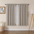 Lecloud Bessie Stone Curtains 54 Inch Length 2 Panels Set, Light Filtering Curtains Faux Linen Textured Drapes for Bedroom Living Room, Soft Airy Rod Pocket Window Treatments, Each 30 W x 54 L