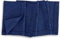 Solino Home Royal Blue Linen Napkins Set of 4-100% Pure Linen Hemstitch Dinner Napkins 20 x 20 Inch for Winter - Milan
