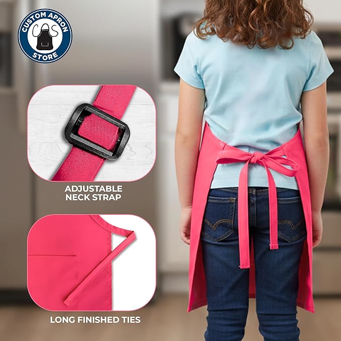 Personalized Kids Apron | Kid or Toddler Apron Sizes | Choice of Color and Thread