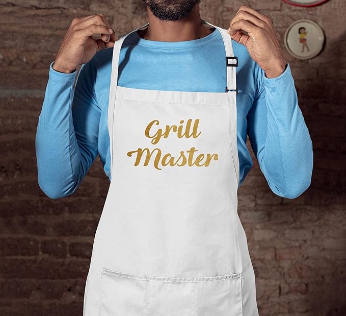 TEEAMORE Custom Aprons for Women Men Add Your Text Personalized Chef Kitchen Apron