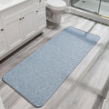 Bosap Bath Mat,Ultra Thin Bathroom Runner Rugs,Large Bath Mats for Bathroom,Quick Dry,Non-Slip,Machine Washable,Low Pile,Bath Rug,Shower Outside,Sink,Home Decor Accessories.Blue,3'x5'(36x60inch)