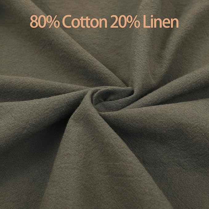 Soft Cotton Linen Apron - Retro Linen Art Apron, Adjustable Casual Apron with Towel, Great for Florist and Kitchen