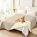 hyha Waterproof Dog Blanket, Soft Dog Bed Cover Pet Blankets, Waterproof Sofa Couch Cover for Dogs Washable, Reversible Pet Couch Covers for Sofa Furniture (82x120 Inch, Taupe/Beige)