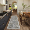 Washable Runners for Hallways Kitchen Rugs: 2'x6' Runner Rug Stain Resistant Non Slip Low Pile Soft Carpet Runners for Hallways Indoor Entryway Kitchen Laundry Room Bedroom Bathroom Farmhouse