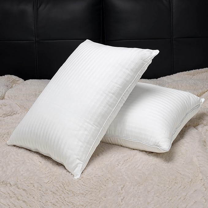 EverSnug Adjustable Layer Luxury Set of 2 Pillows for Side, Front & Back Sleepers, Cooling Hotel Pillows with 3 Layers, Down Alternative Pillow (Standard)
