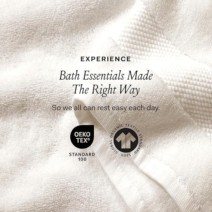 BOLL & BRANCH Plush Bath Sheet Set - Dusty Rose - 6 Piece - Includes 2 Oversized Bath Sheets, 2 Hand Towels & 2 Washcloths - 100% Organic Cotton - Ultra Soft & Luxurious - Quick Absorbing