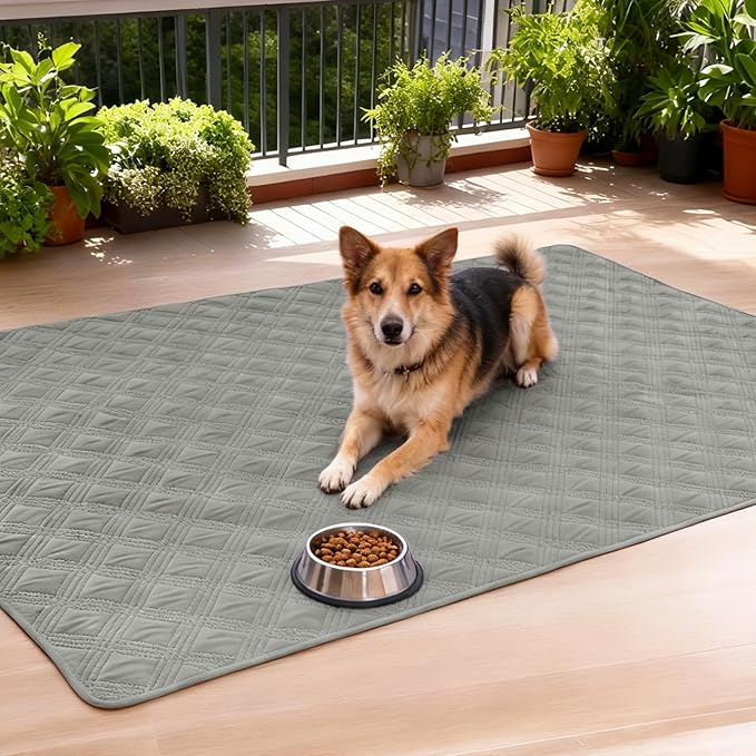 hyha Waterproof Dog Blanket, Reversible Pet Bed Blanket, Soft Sofa Couch Cover for Dogs Washable, Waterproof Pet Couch Covers for Sofa Puppy Cats Furniture Protector(82"x82", Grey/Light Grey)