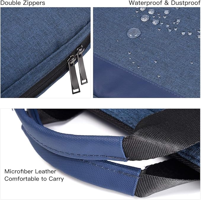 14-15 Inch Laptop Sleeve Case Men Women Bag for MacBook Pro 14 M5/M4/M3/M2, Macbook Air 15 M4/M3, HP Pavilion/Chromebook 14, Dell Inspiron 13 5000, Lenovo Acer ASUS Chromebook 14, Surface 15 Case,Blue