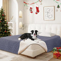 CYCMACO Waterproof Dog Bed Cover Pet Blanket, Soft Couch Cover for Dogs Washable, Non-Slip Dog Blanket Protect Furniture Couch Sofa Car for Puppy Large Dogs Cat (82x102 Inch, Grey Blue)