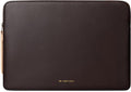 Comfyable Slim Protective Laptop Sleeve 15 Inch 14 Inch, PU Leather Bag Compatible with 15" MacBook Air (Snug Fit) M4 2025 & 14" MacBook Pro M4 (Loose Fit), Computer Case for Mac, Chocolate