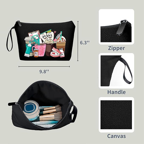 ARIOSEY Dental Hygienist Gifts - Small Cosmetic Bag, Perfect for Women & Teen Girls - Birthday &
