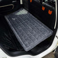 AEEISHOMEREFORM Dog Bed for Car Backseat, Non-Slip Pet Mat Furry Back Seat Blanket for Dogs, Washable Seat Cover for Backseat Extenders (Darkgrey, 24.8x54 inch)