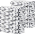 Kitinjoy Cotton 12 Pack Terry Kitchen Towels, 16 x 25 Inches Super Soft and Absorbent Dish Towels, Quick Drying Hand Towels for Kitchen Drying, Grey