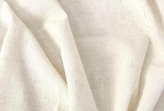 Linen Rayon Blend Fabric by The Linen Lab – Lightweight, Soft, Pre-Washed Material for Sewing, Clothing, Crafts & DIY (3 Yard pre Cut, Oatmeal with Natural Wrinkle Effect)