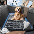 ROUWINNE Backseat Dog Bed Non-Slip, Dog Bed for Car Back Seat Soft and Comfortable, Back Seat Pet Bed Mat for Travel, Pet Car Blanket for Backseat Extender and Seat Covers Grey (51”X 23.5”)