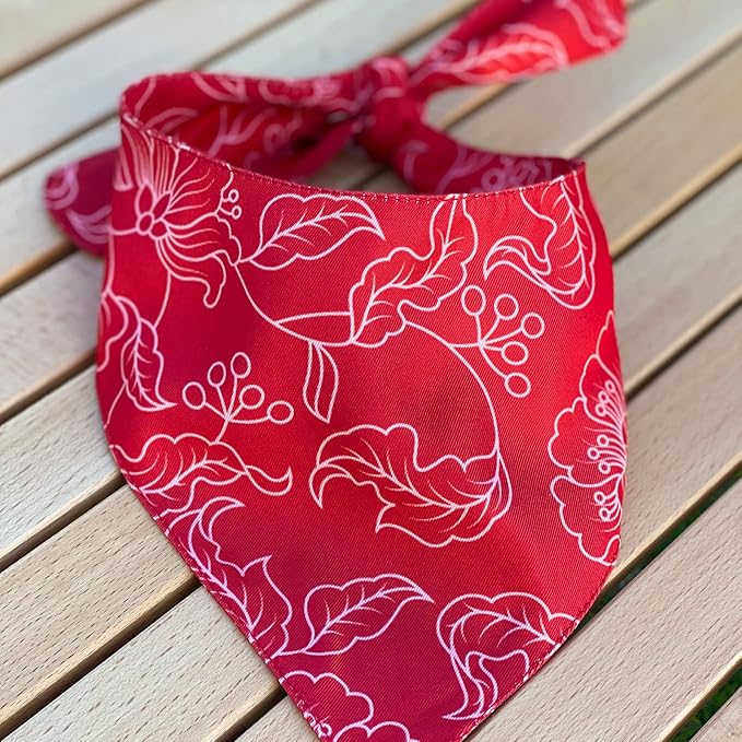 DORUI 4 Pack Dog Bandanas,Pet Bandanas, Premium Durable Fabric, Unique Design, Adjustable Scarf for Cat Puppy Dogs(Small)