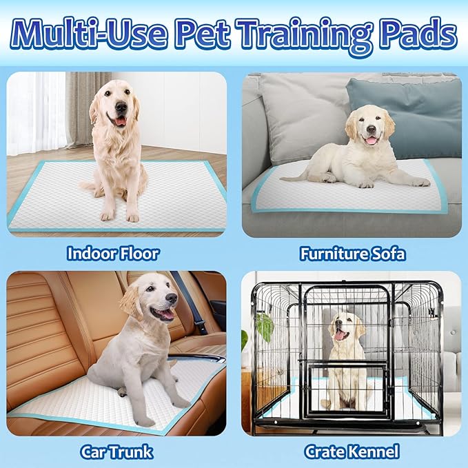 Dogcator XL Puppy Pads 40 Count, Thicken Pee Pads for Dogs, 28"x34" Dog Pee Pads Extra Large, Disposable Urine Bed Pads for Doggy, Potty Pads for Doggie, Large Dog Pads, Piddle Pads X-Large