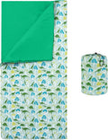 Wildkin Kids Sleeping Bag – Roll-Up Design with Storage Bag for School, Travel & Camping - Dinomite Dinosaurs