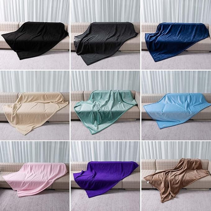 Maidewow Waterproof Dog Blanket Reversible Fluffy Pet Bed Cover Pink Puppy Blankets Leakproof Sofa Couch Washable Cover Cat Pet Blanket for Warm-M