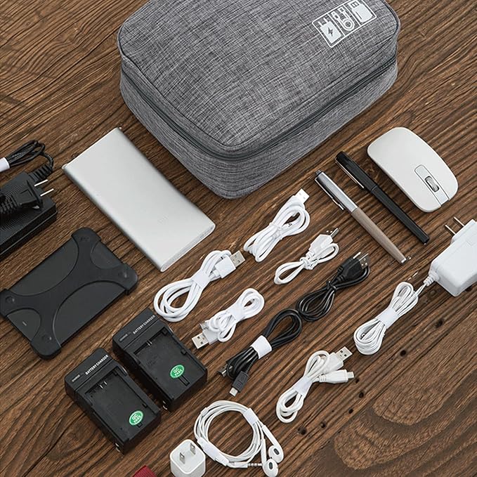 AYANICA Organizer Case Small Electronic Devices USB Charger Accessories Mouse Phone Cable SD Power Bank Earphone