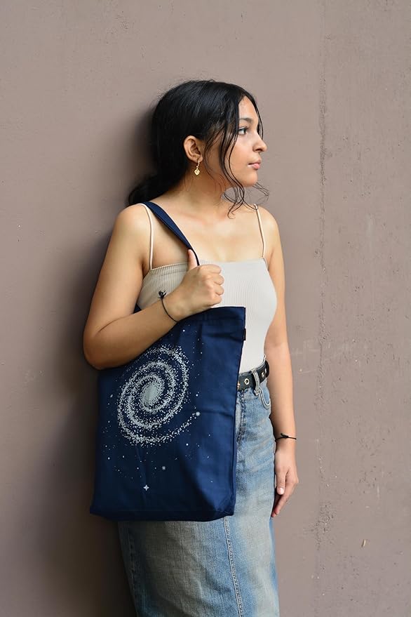 Ecoright Tote Bag for Women with Zipper, Small Tote Bag, Canvas Bag, Reusable Cotton Bag for Beach, Grocery, School & Work