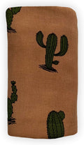 Leyl&Ari Muslin Swaddle Blanket 100% Organic Cotton Lightweight Receiving Wrap for Infant & Newborn (Cactus, 47X47)