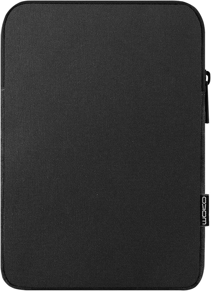 MoKo 13 Inch Tablet Sleeve Fits 13inch iPad Air M3 2025, iPad Pro M4/Air M2 2024, iPad Pro 12.9, Galaxy Tab S8+/S9+ 12.4, Polyester Bag Fit with Apple Pencil or Smart Keyboard,Black