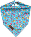 MR. CHUBBYFACE Valentines Dog Bandanas Reversible Triangle Bibs Scarf Accessories for Dogs Cats Pets