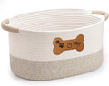LILO DESIGN CO. Dog Toy Basket - Cotton Rope Dog Toy Bin With Handle - Cute Woven Pet Toy Box - Perfect Toy Basket For Pets - Storage Baskets For Organizing - Toy Box For Dogs