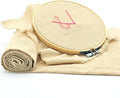 Natural Linen Needlework Embroidery Fabric Cross Stitching Aida Cloth 62" by 1 Yard Rose Flavor
