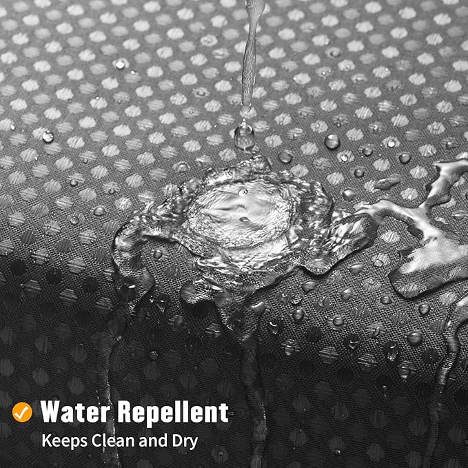 MitoVilla No Hooks Needed Black Ombre Waffle Shower Curtain Liner Set, Modern Waffle Weave Heavy Duty Fabric Cloth Shower Curtain with Snap-in Liner for Luxury Neutral Hotel Spa Bathroom Decor