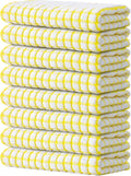 Kitinjoy Cotton 8 Pack Terry Kitchen Towels, 16 x 25 Inches Super Soft and Absorbent Dish Towels, Quick Drying Hand Towels for Kitchen Drying, Yellow