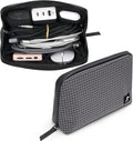 SIMTOP Cord Organizer Travel Small Tech Bag Pouch Case for Cords, Charger, Hard Drive, Power Bank – Water-Resistant Electronics Organizer, Small Portable Gadget Case for Travel