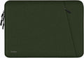 Laptop Sleeve Case, Shockproof Protective Computer Sleeve Cover with Accessories Pocket, Water Resistant Traveling Carrying 15.6 inch Laptop Bag Compatible for MacBook Dell HP Acer Lenovo, Army Green