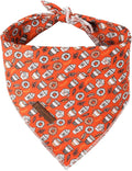 UP URARA PUP Fall Dog Bandana, Autumn Triangle Bid Scarf with Cup,Doughnut Pattern, Cotton Pet Kerchief for Girl Boy Dogs or Cats, Cute Puppy Bandana Fancy Bandana for Dogs