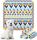 ESGPET Washable Pee Pads for Dogs-34”x36” 2PCS, Whelping Pad for Puppy Training, Playpen Crate Bed Floor Protector, Reusable Dog Potty Pads Non-Slip, Super Absorbent & Odor Controlling, Cream Stylish