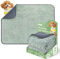 LOOBANI Washable Pee Pads for Dogs: 2 Pack Super Absorbent Reusable Puppy Pads , Leakproof and Waterproof Dog Training Pads with Pheromones for Potty, Floor, Crate, Couch Bed and Travel, 18"x24"
