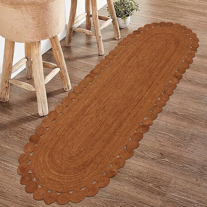 Oval Rug 12x15 Area Rug Kilim Rug Orange Solid Design 0.27 inches ThickIndoor Outdoor Rug Flatweave Rug High Traffic Area Lake House Bedroom Dining Room Living Room