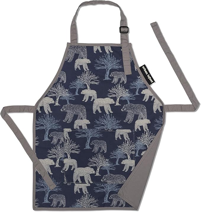 Urban Infant Little Helper Kids Apron - Children's Cooking Art Gardening - Great Gift for Toddler Boys and Girls
