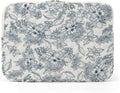 Puffy Laptop Sleeve 13-15.6 Inch Cute Quilted Laptop Protective Case Padded Floral Computer Sleeve for MacBook (B-Dark Blue, 13 Inch)