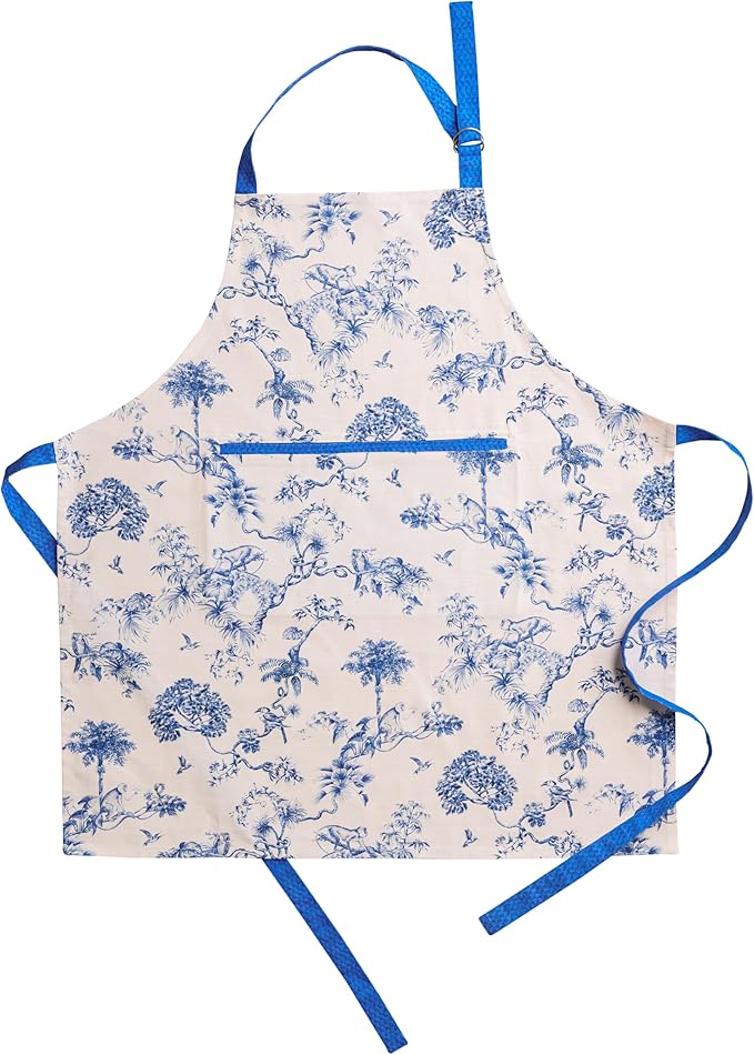 Maison d' Hermine 100% Cotton Apron for women with Pocket Kitchen Chef Apron for Men Cooking Gardening Server Waitress