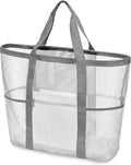 F-color Mesh Beach Bag Family - Large Tote Bag for Cruise Pool Toys Beach Vacation Essentials