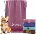 xrlsg Personalized Dog Towel Custom Towel for Dog Bath Supplies with Embroidered Pattern Name Super Absorbent Towels for Pet Bath 20 in x 40 in Pink